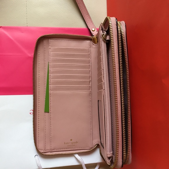 NWT KATE SPADE NY ANITA GROVE STREET PINK WALLET - Picture 5 of 8